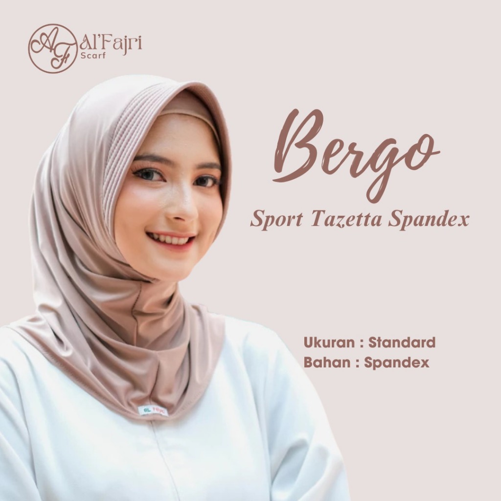 Al Fajri Scarf - Hijab Instan Bergo Sport Tazetta Spandex