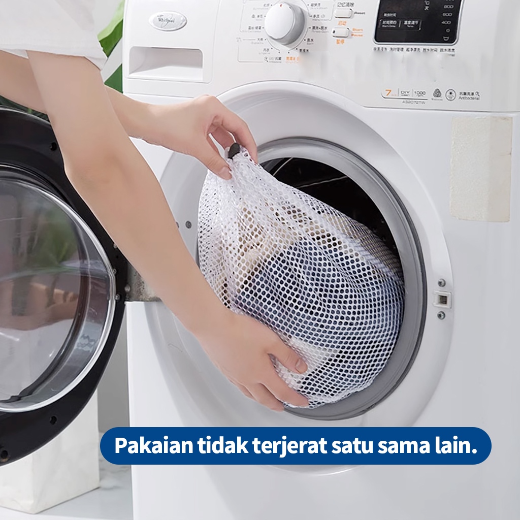 Laundry Bag Serut Laundry Net Serut Kantong Jaring Bra Jaring Serut