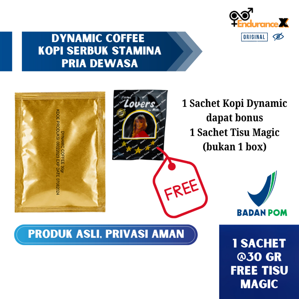 

Kopi Dynamic Original 1 Sachet BPOM Kopi Stamina Pria Dynamic Coffee | Kopi Kesehatan Pria