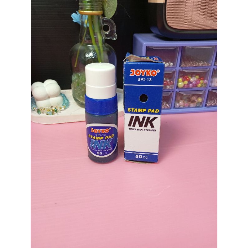 

[Aesthetic by fss.id] stamp pad ink/tinta refil 50cc ungu,hitam,biru/tinta isi ulang stampel