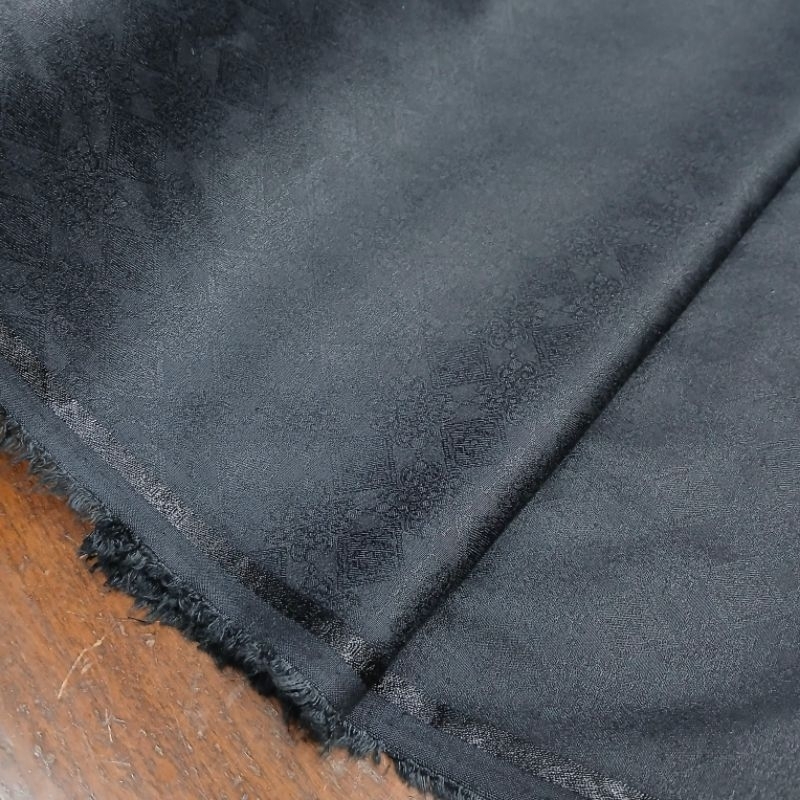 Kain katun Emboss warna hitam / Kain katun emboss warna hitam emboss | KATUN EMBOSS