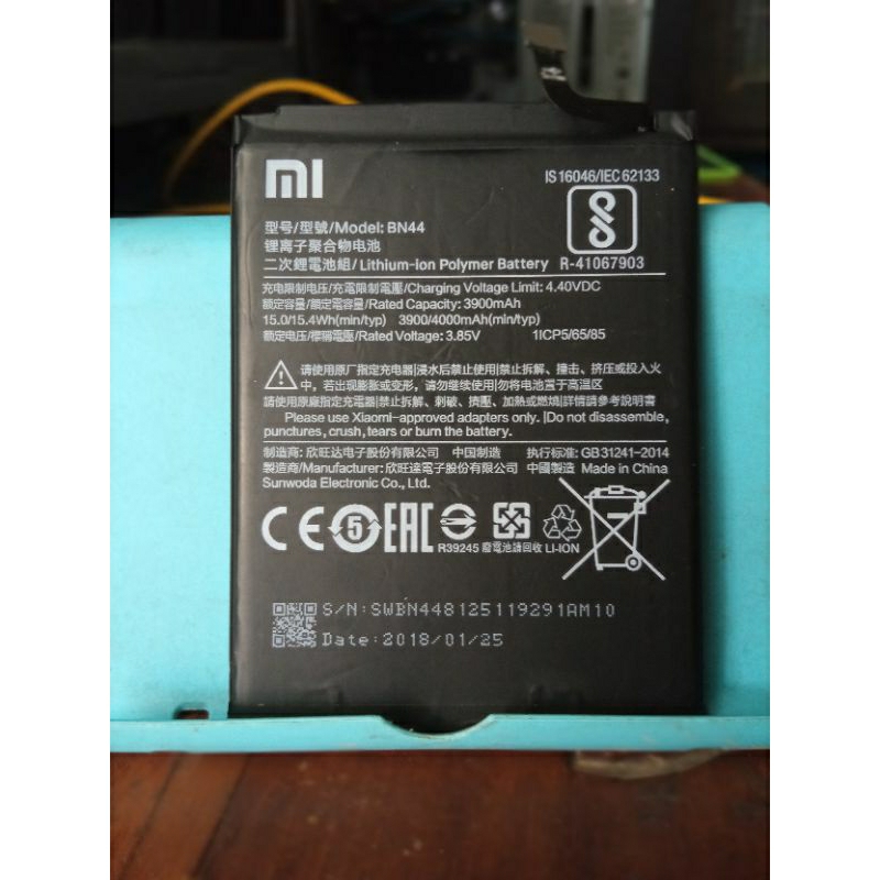 Baterai redmi 5+ BN44 ori Copotan