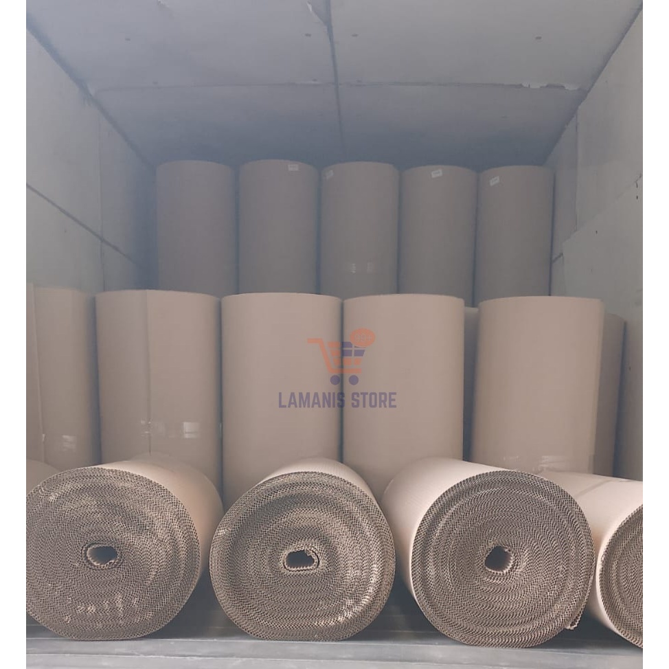 

Single Face 60 Cm / Corrugated Roll Kardus Lembaran Packing Karton Gulung