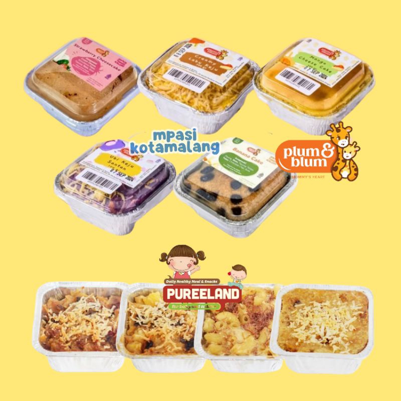 

9+ PLUM&BLUM PUREELAND FROZEN SNACK ANAK MANGO CHEESECAKE/OAT LABU KEJU/UBI SANTAN KEJU SIAP SANTAP SIAP SAJI