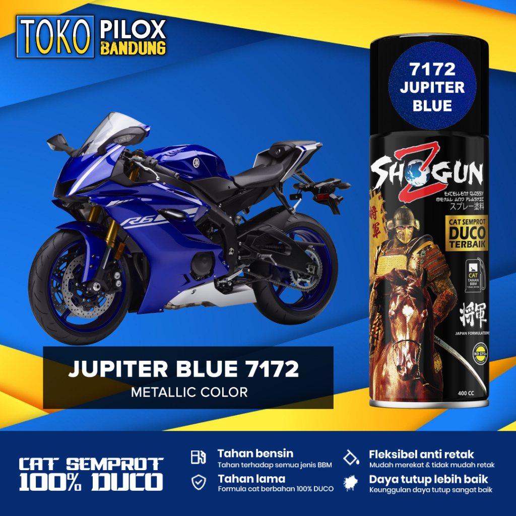 Cat Semprot Pilox Biru Yamaha Jupiter - Shogun Z Duco Jupiter Blue 7172