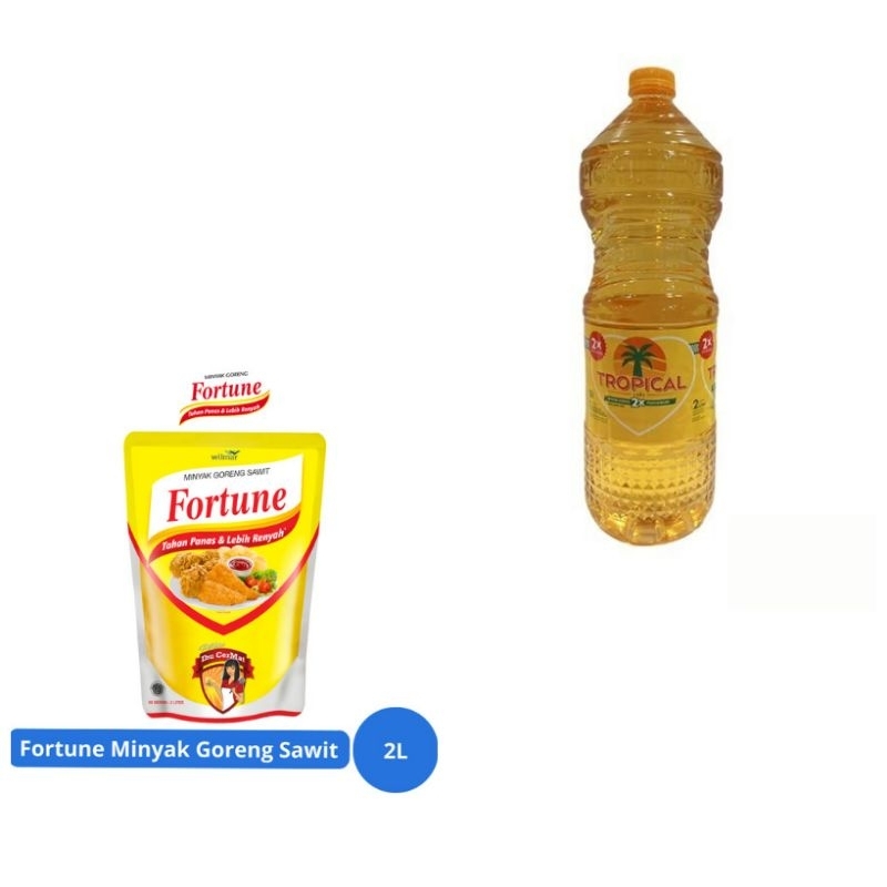 

Minyak Goreng Sawit Fortune Pouch Tropical Botol 2 liter
