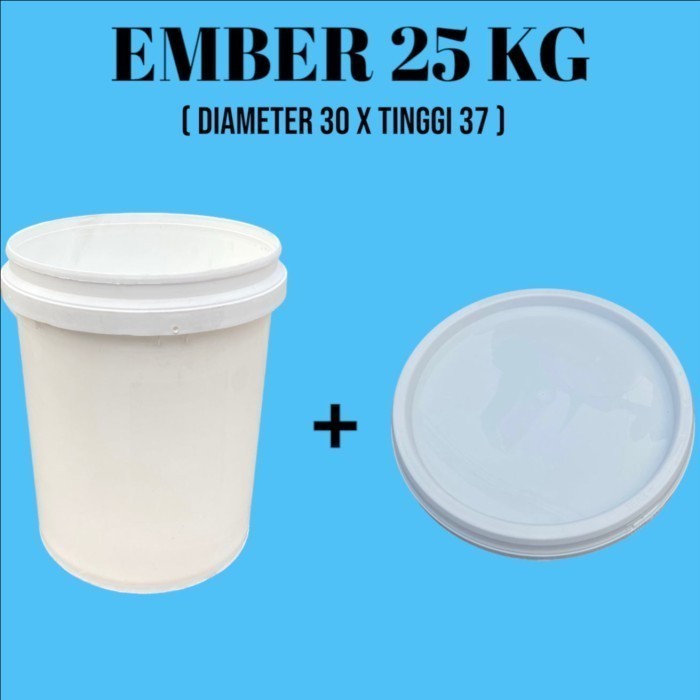 Ember  cat bekas 25kg dengan tutup/Ember plastik bekas cat 25kg terdekat