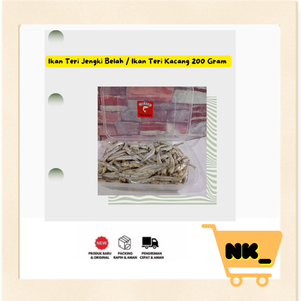 

NK - Ikan Teri Jengki Belah / Teri Belah Super 200 gram