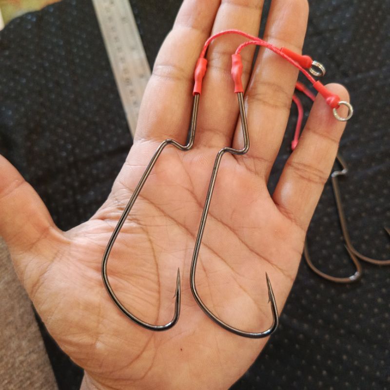 worm hook 7/0 kevlar untuk paddel pop & silencer