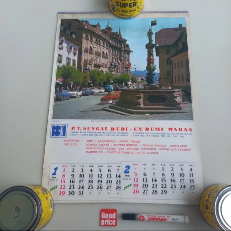 

Kalender 1984 gambar pemandangan kota LN