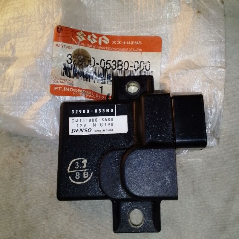 CDI UNIT SUZUKI THUNDER 125 2006 - 2010 with KICK STARTER ( 8 titik ) . 32900 - 053B0 . ORIGINAL SUZ