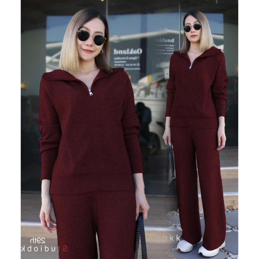 Setelan Cesya - Casual Rajut Wanita - Setelan Rajut Wanita