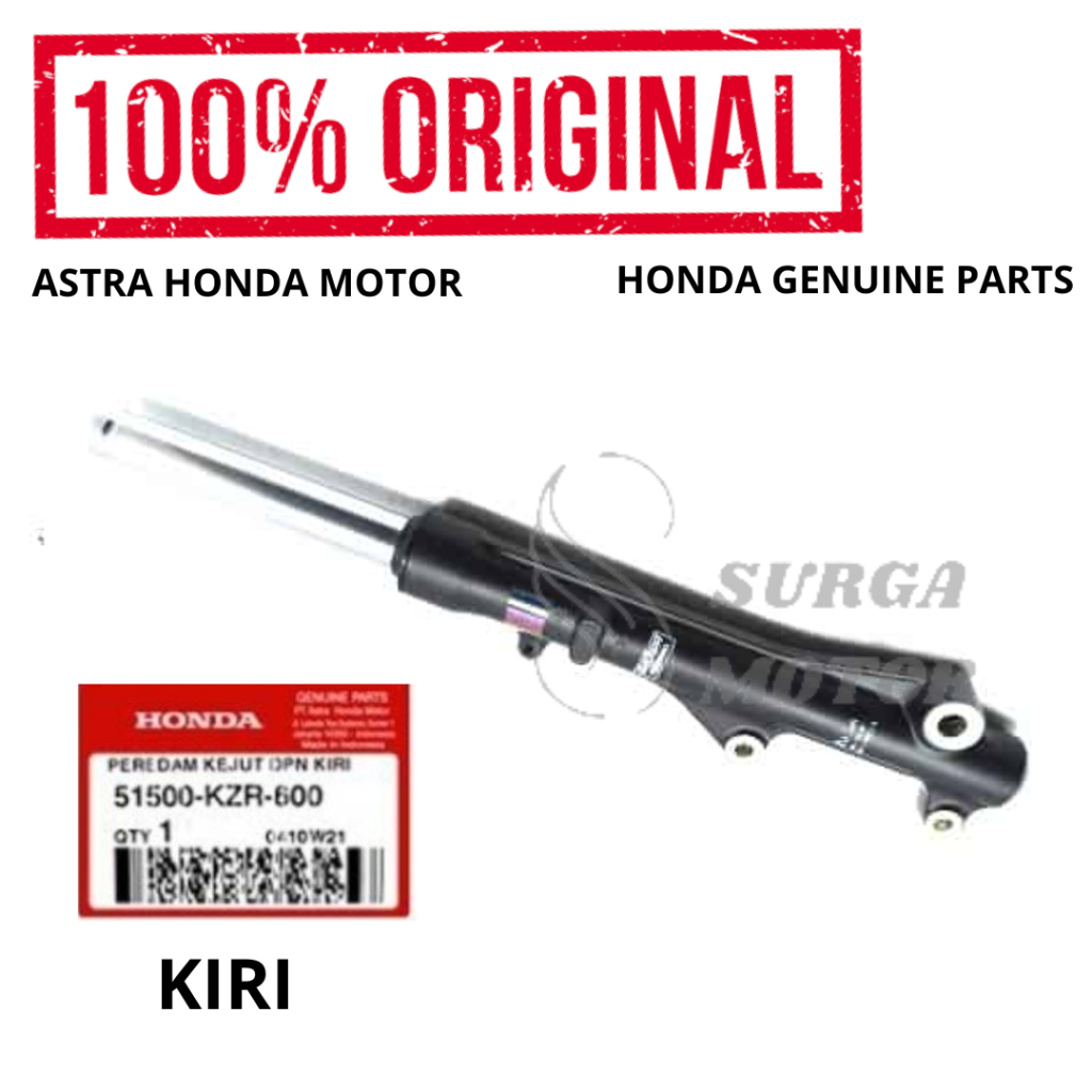 Shock Breaker Depan Kiri Vario 125 KZR Original Honda AHM 51500-KZR-600 Shockbreaker Fork Assy Left 