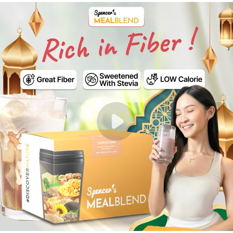 

Spencer's MealBlend - Meal Replacement Nutrisi Alami Breakfast dan Dinner untuk Bantu Nutrisi Harian