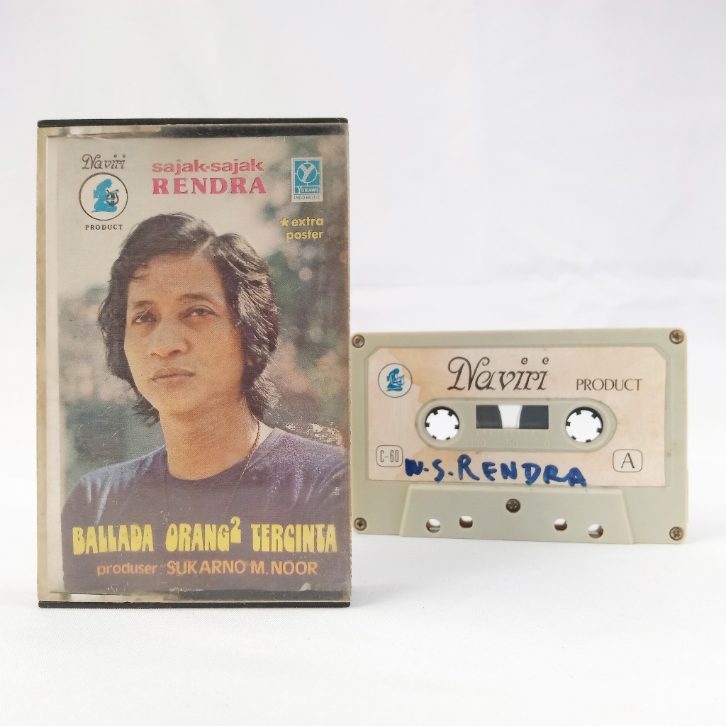 Kaset Pita Lawas Sajak-Sajak Rendra – Ballada Orang-Orang Tercinta Produksi Naviri