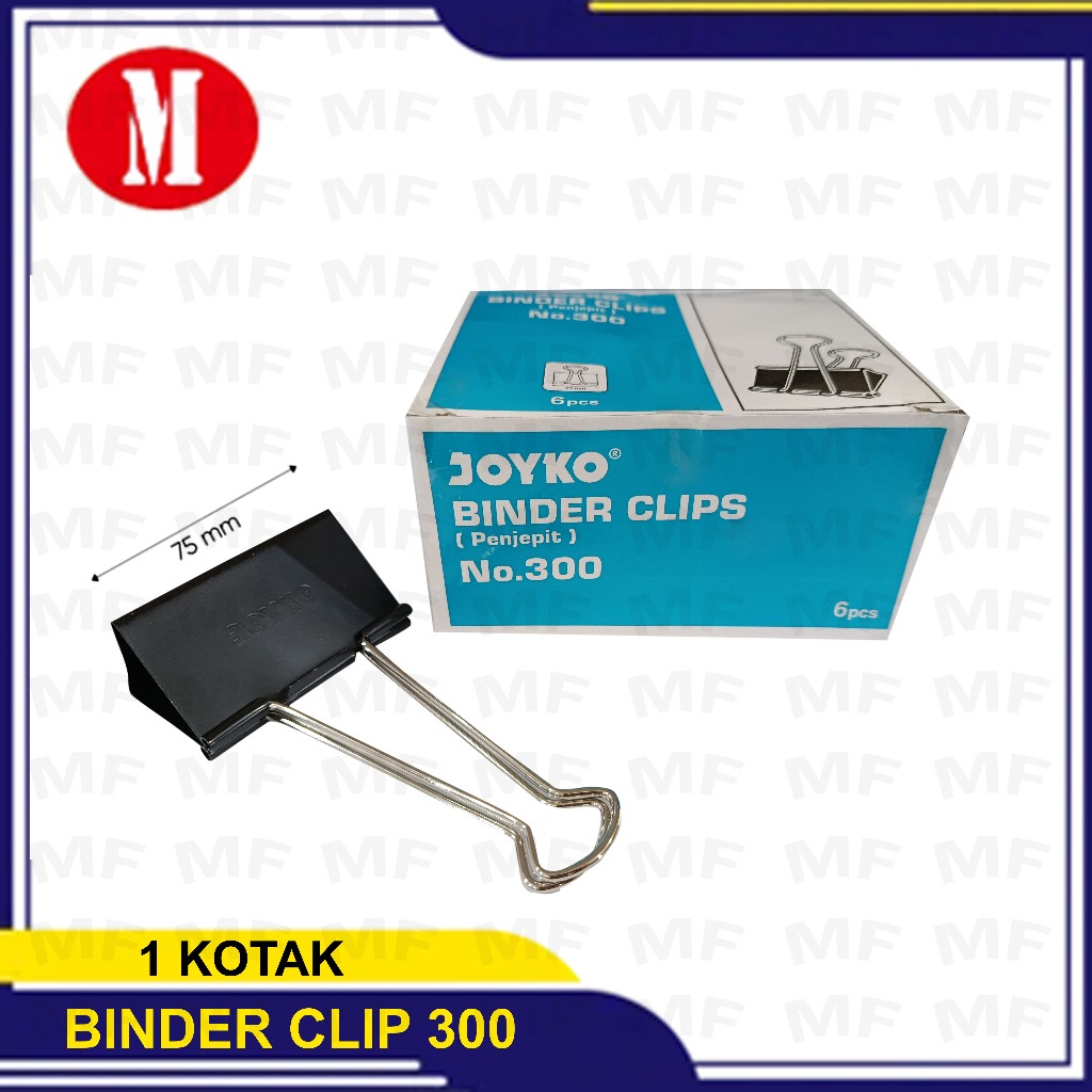

Binder Clip Kertas 300 Joyko 1 Kotak