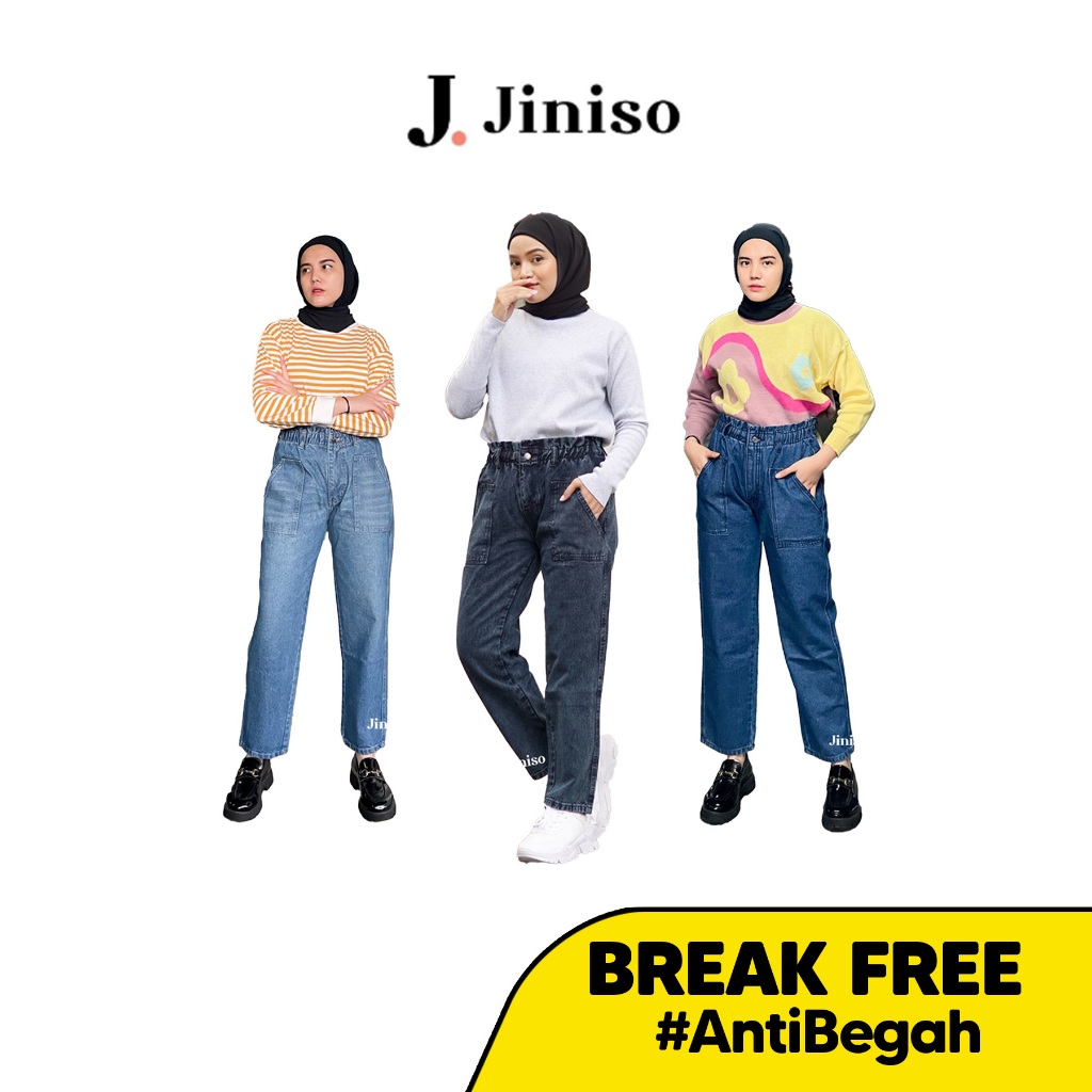 JINISO - Break Free Baggy Mom Jeans