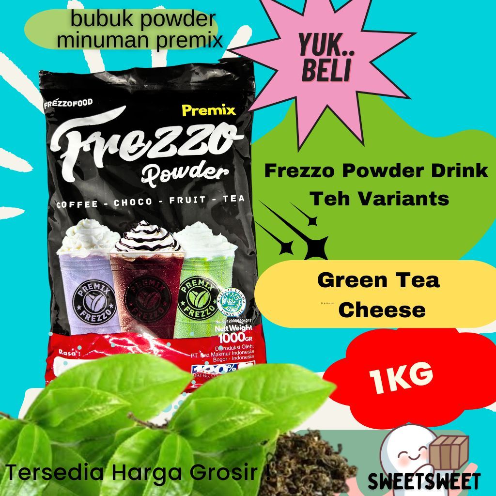 

Sweetsweet Frezzo Rasa Green Tea Cheese Power Drink Kemasan 1 Kg | Bisa COD dan Grosir