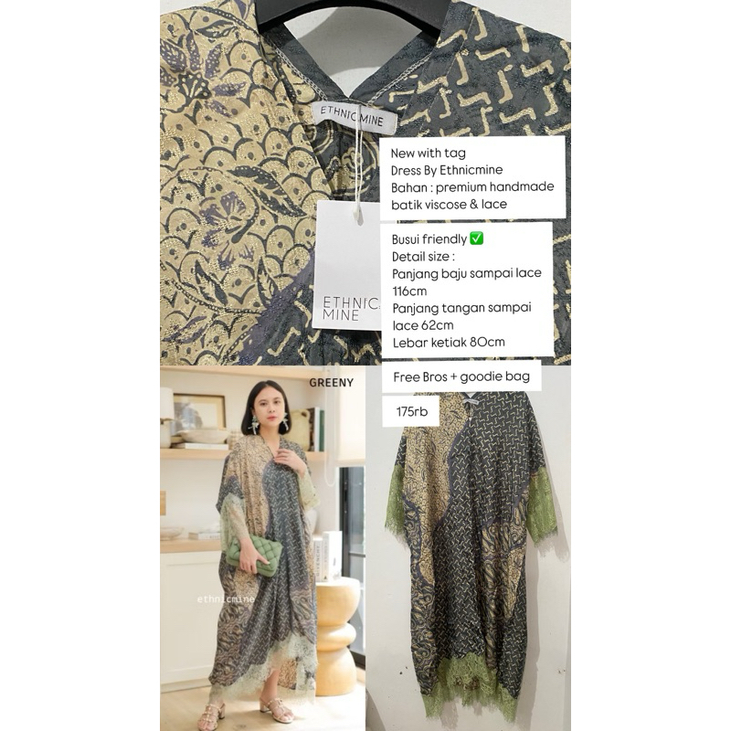 Ethnicmine ANJANI Lace dress viscose renda