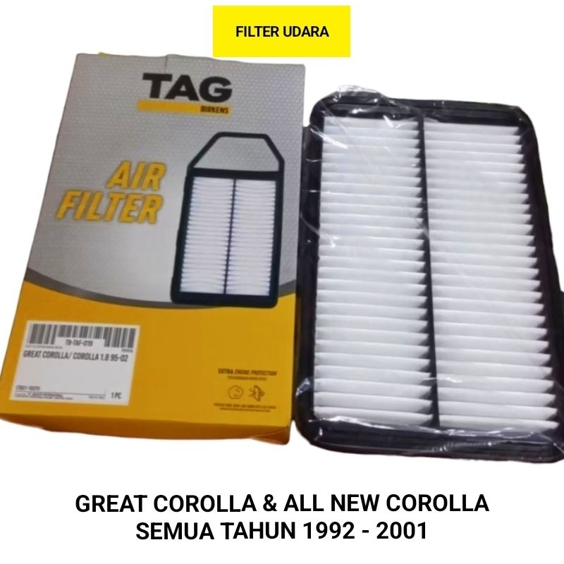 Filter Udara Hawa Toyota Great Corolla All New Corolla 1992-2001 Tag Birkens
