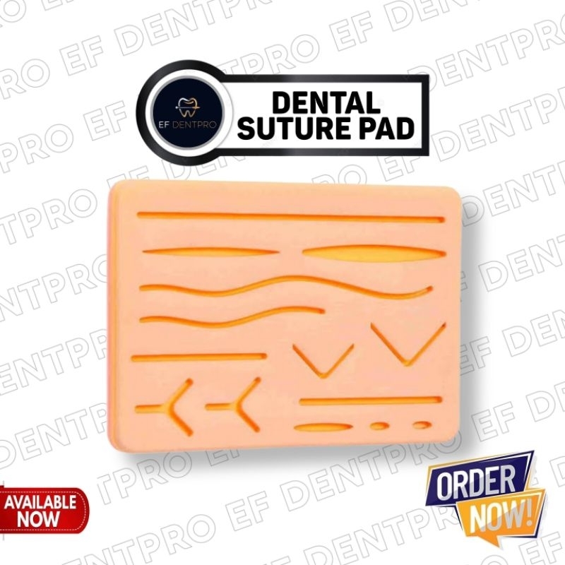 DENTAL SUTURE PAD MODEL KULIT SILIKON PAD HECTING PAD SILICONE SILIKON MEDIA BELAJAR LATIH JAHIT LUK