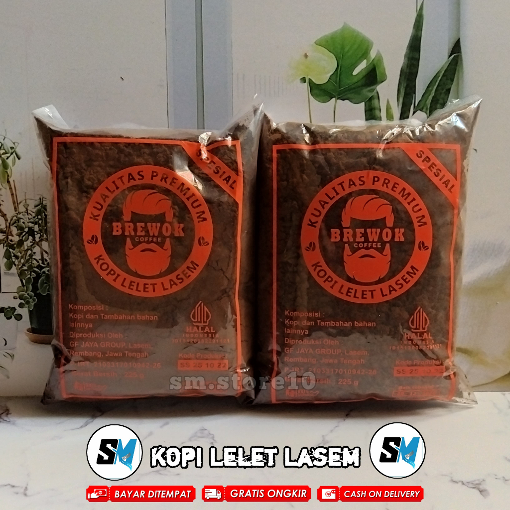 

ECER & GROSIR KOPI LELET LASEM 225 GR TERMURAH TERLARIS | PROMO KOPI VIRAL KOPI BUBUK ROBUSTA
