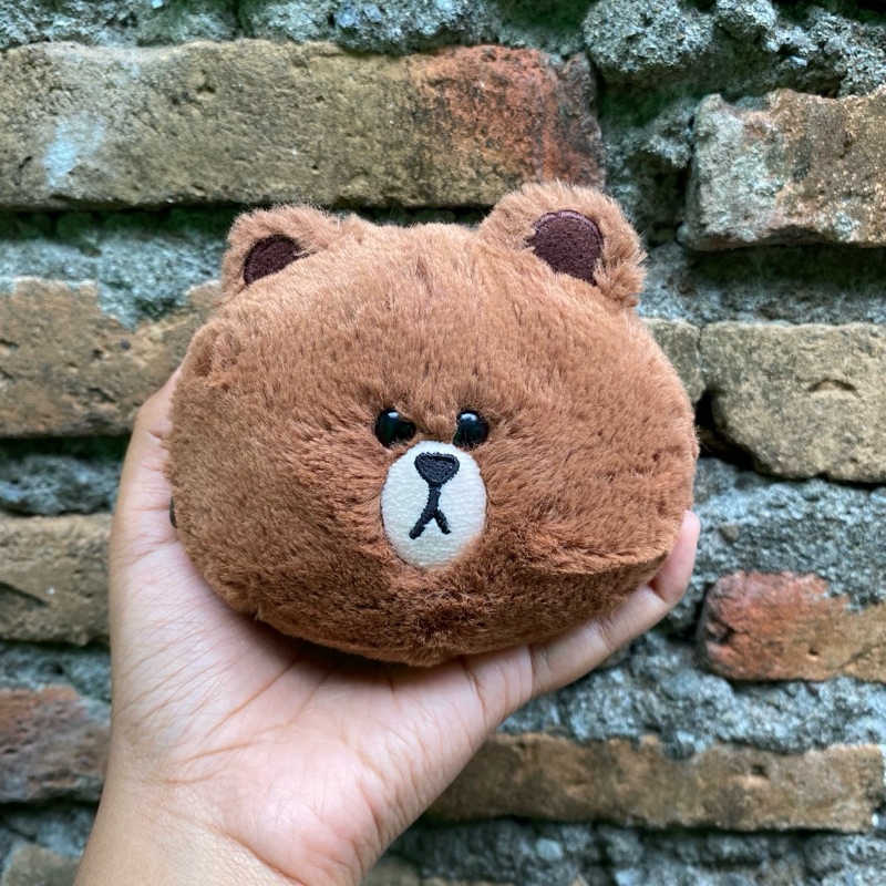 Dompet Koin Kepala Brown Line Friends