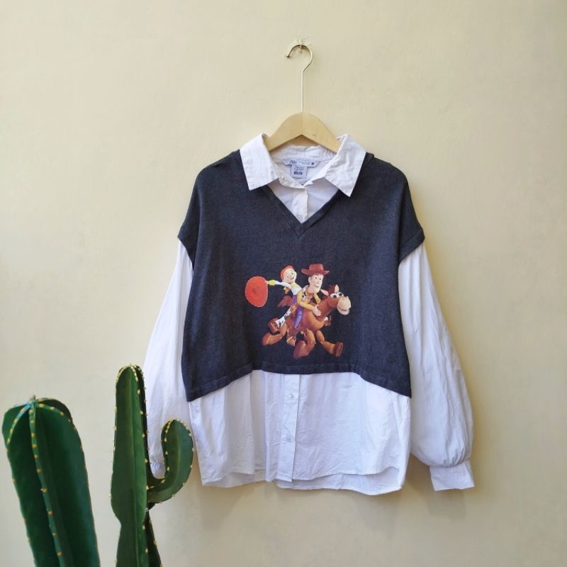 Zara combi shirt toy story preloved