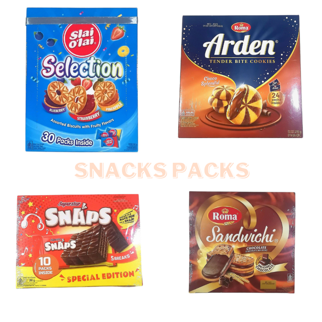 

Slai Olai Selection Arden Roma Wafer Superstar Snaps Roma Sandwich TERMURAH PROMO