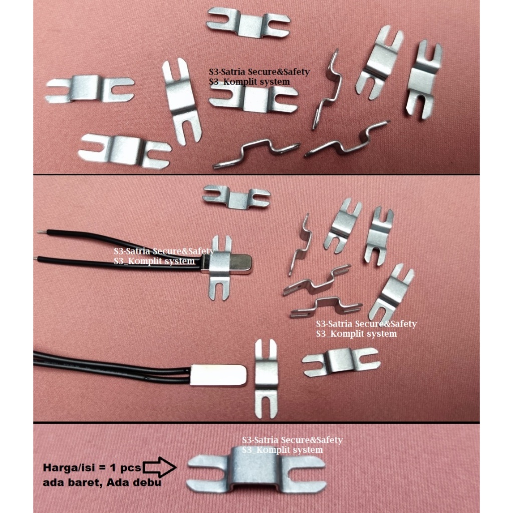 Klem Thermostat KSD9700 Bimetal Sensor clem jepit KSD 9700 socket Bracket Termostat 130c 40c 50c 55c