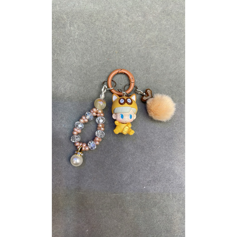 keychain/strap phone pop bean lilios lucky cat