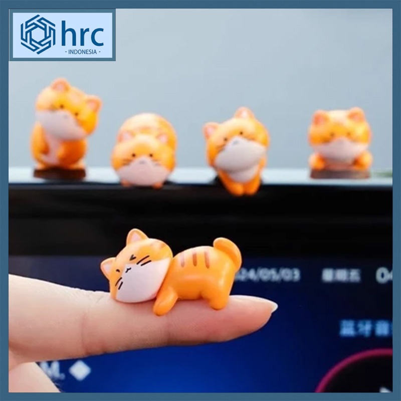 ORNAMEN MINIATUR 8 miniatur kucing  / DASHBOARD LAPTOP, MOBIL / MOTIF LUCU