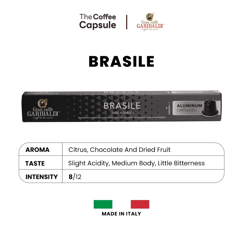 

[BUY 1 GET 1] GRAN CAFFE GARIBALDI COFFEE - Brasile [Kopi Kapsul Nespresso Compatible]