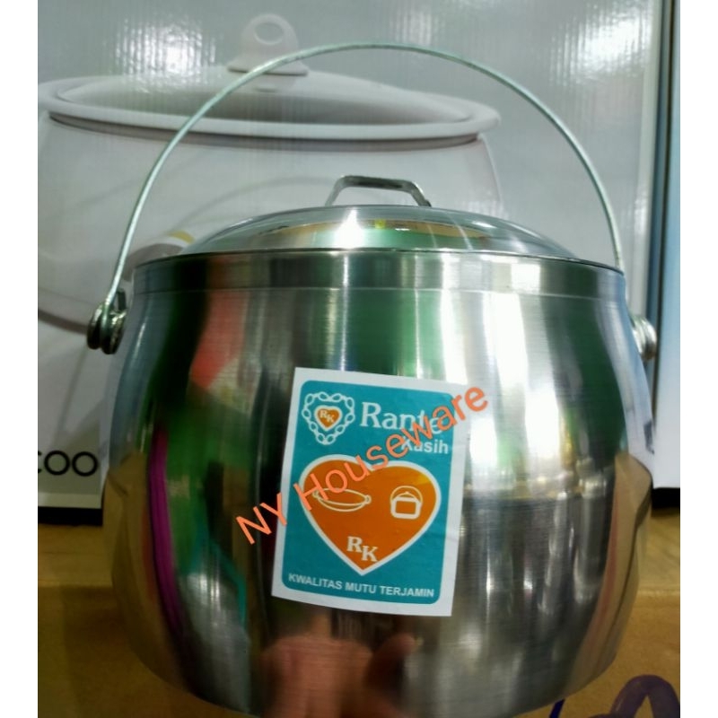 [NY] Panci Periuk Aluminium Ukuran 10 inch / Pemasak Nasi Liwet / Periuk Rante Kasih / Murah Berkual