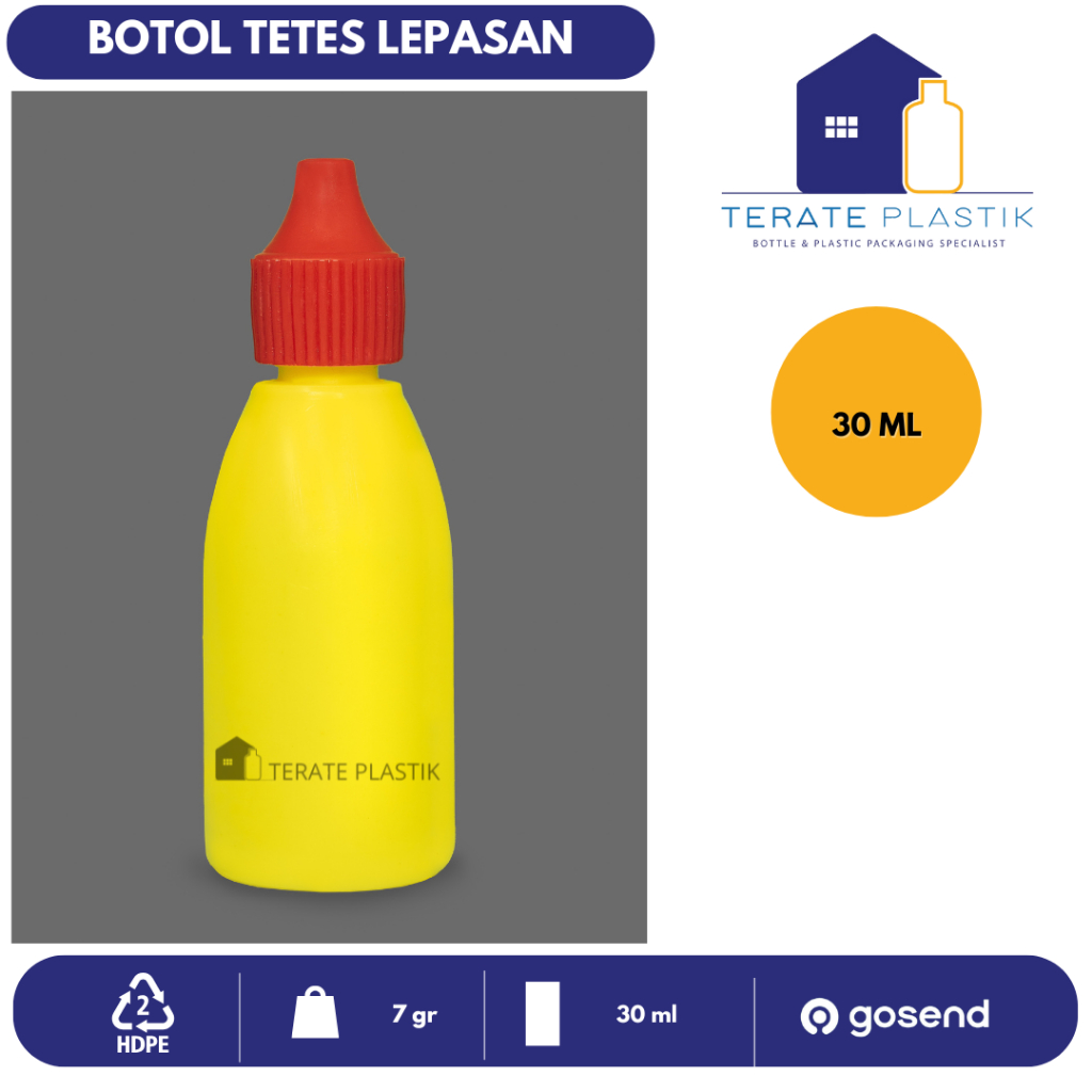 Botol Tetes 30ml Kuning | Terate Plastik