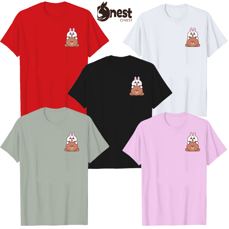 Baju Kaos Uniqlo Tshirt Lucu Wanita Cewek Remaja Jumbo Oversize Lengan Pendek Santai Rumahan