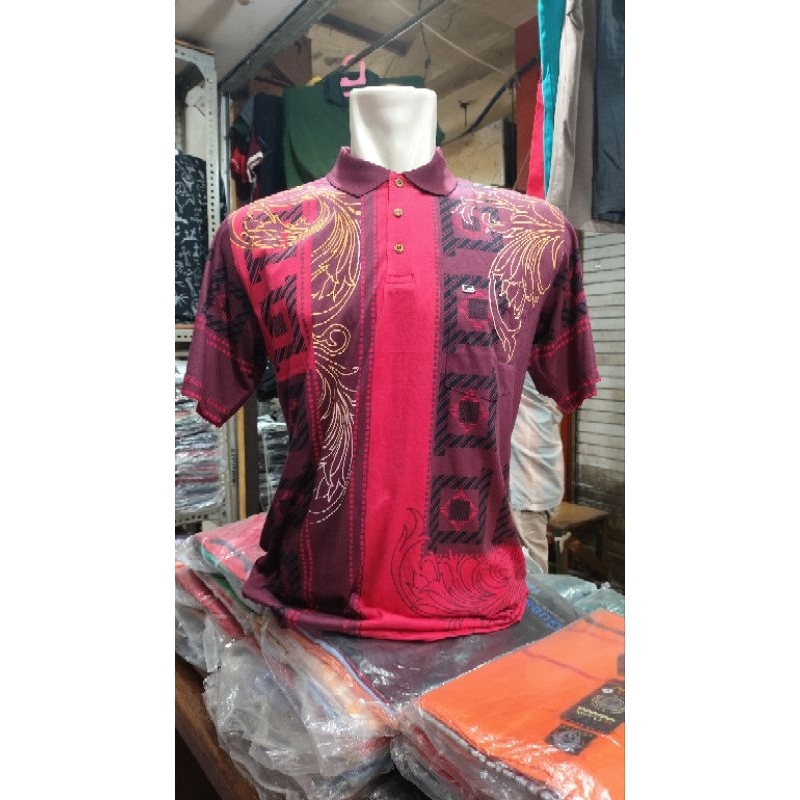 Biros kaos polo pendek berkantong Katun premium