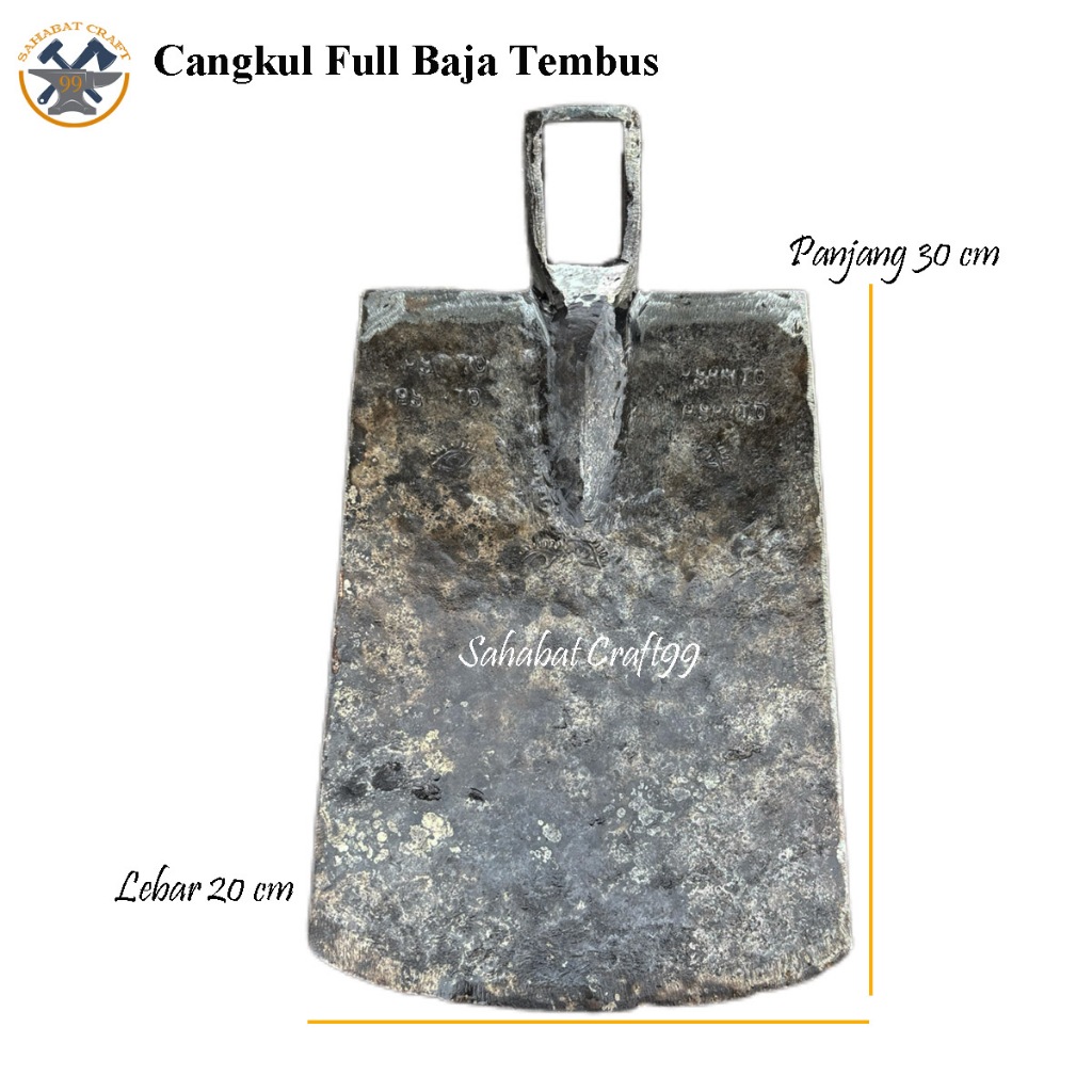 Pacul Pande Cap Mata / Bahan Full Baja Tidak Lengket Tembus / Cangkul Ukuran Besar