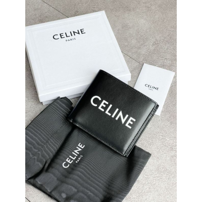 CELINE Logo Bifold Wallet Black