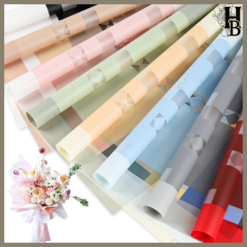 

Kertas Buket Bunga Flower Wrapping Cellophane Waterproof Florist KB72
