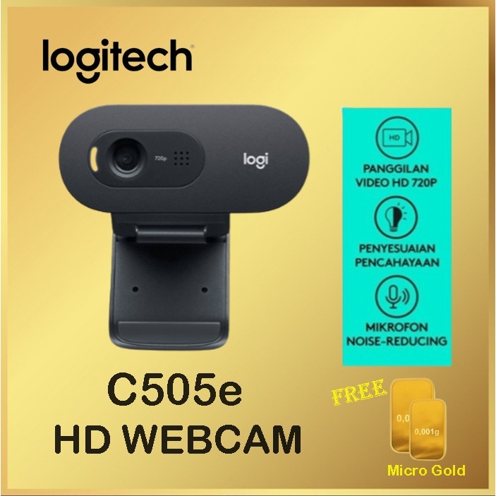 Logitech C525 HD Webcam Hitam - Kualitas Video 720p