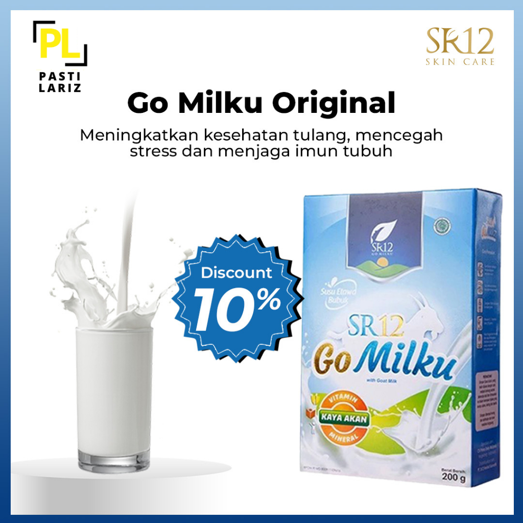 

SR12 Go Milku Rasa Original Susu Untuk Keshatan Mengurangi Kolesterol Tinggi 200gr