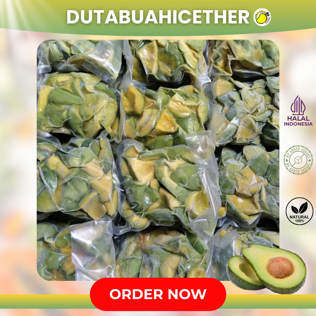 

Alpukat Mentega Frozen Buah Beku Siap Konsumsi untuk Smoothie atau Topping | Bandung | Duta Buah Icether