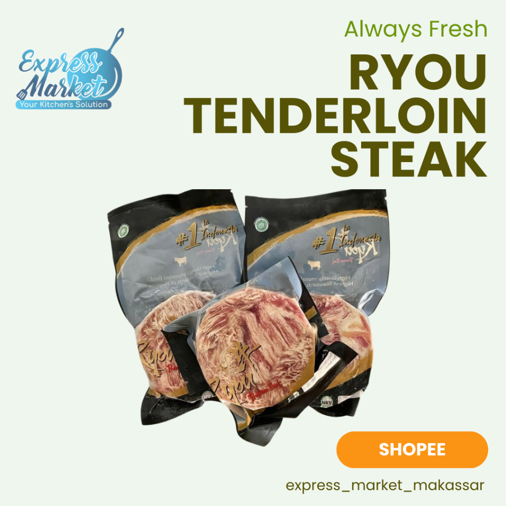 

Ryou Premium Beef Tenderloin Steak 200gr
