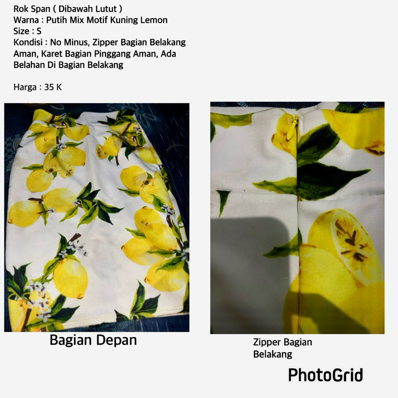 Preloved Rok Span ( Dibawah Lutut )