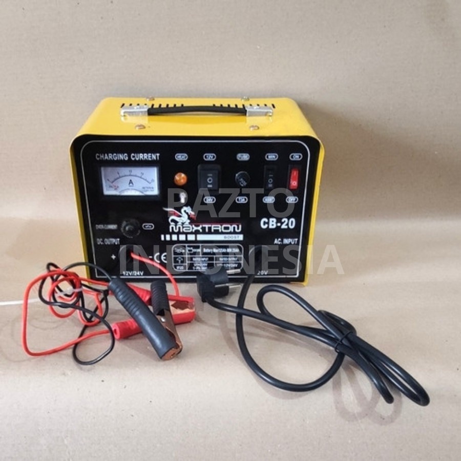 Battery Charger Aki Mobil Motor 20 A CB 20 Single Phase 220 volt Pengisi Daya Aki 20 Ampere 1 Phase 