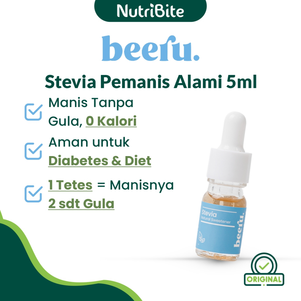 

BEERU Stevia Natural Sweetener Cair 5ml