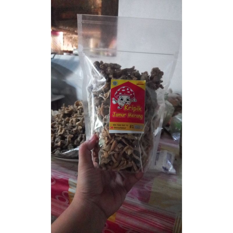 

kripik jamur merang,250gr,original