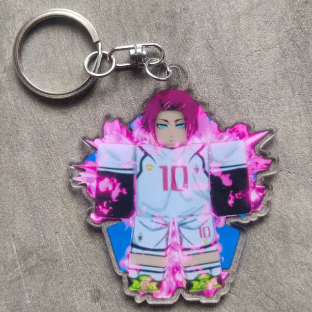 Gantungan Kunci Sae Itoshi Blue Lock Roblox Blue Lock Rivals World Class Characters Gantungan Kunci 