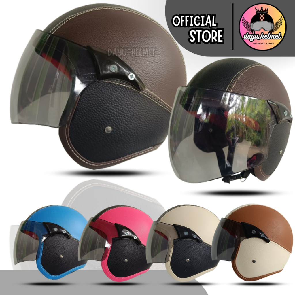 HELM ANAK/HELM ANAK POLOS/HELM ANAK RETRO FULLFACE POLOS USIA 3-7 TAHUN